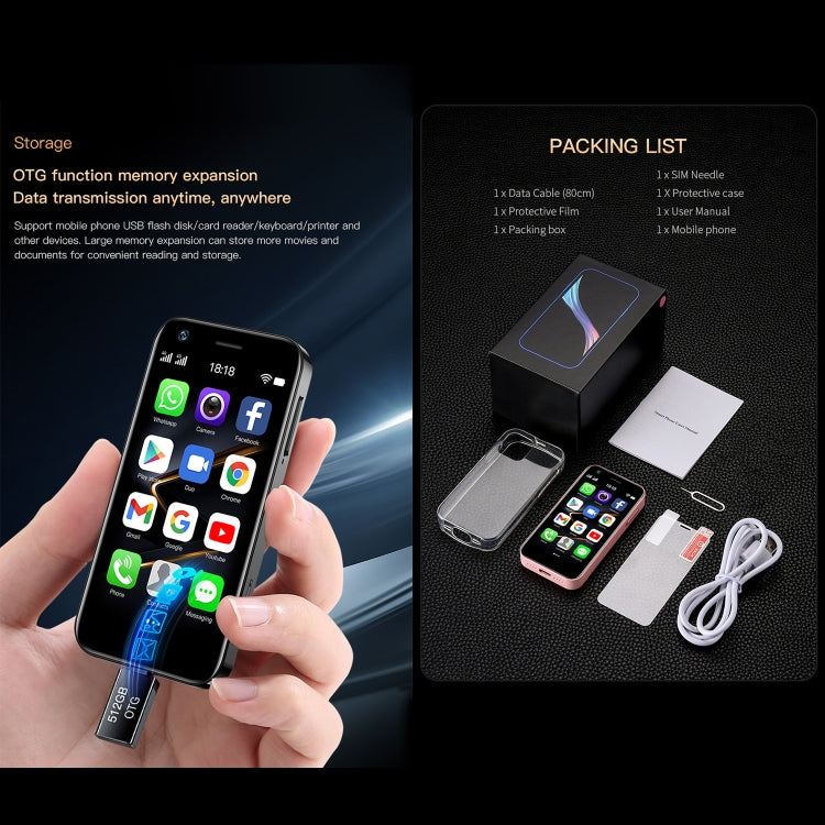 3.0 inch Android 10.0 MTK6750 Octa Core, Bluetooth, WiFi, OTG, Network: 4G, Dual SIM, Support Google Play, 2GB+16GB 3.0 inch Android 10.0 MTK6750 Octa Core, Bluetooth, WiFi, OTG, Network: 4G, Dual SIM, Support Google Play, 2GB+16GB